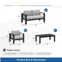 Load image into Gallery viewer, Outdoor Patio Set With All-Weather Thick Cushions
