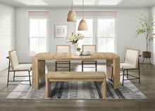 Load image into Gallery viewer, Magnus - 6 Piece Extendable Rectangular Dining Table Set With Dining Bench - Oak
