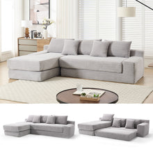 Load image into Gallery viewer, Modern L - Shaped Sectional Couch With Memory Foam

