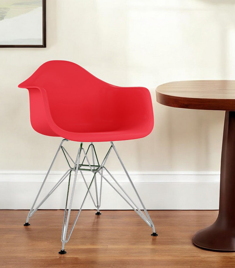 Dining Arm Chair - Red
