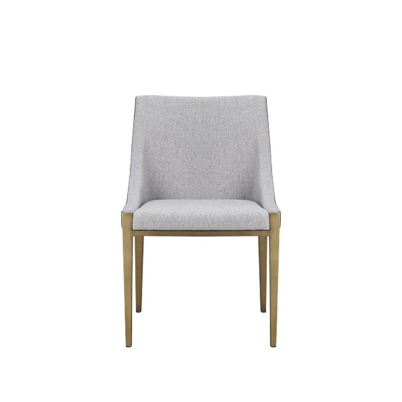 Upholstered Fabric Dining Side Chair - Gray