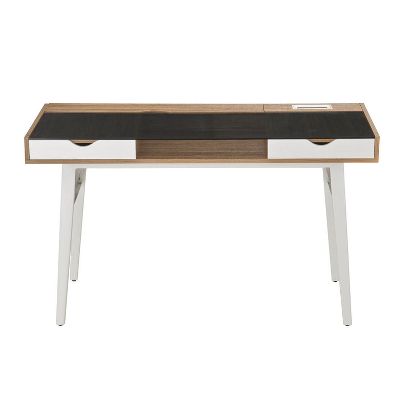Stainless Computer Desk - Black / Walnut / White