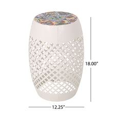 Load image into Gallery viewer, Roswell - Outdoor Side Table With Mosaic Tile Top
