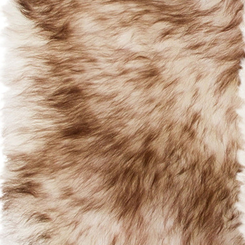 17" X 17" Gradient Wool Chair Pads (Set of 2) - Brown / White