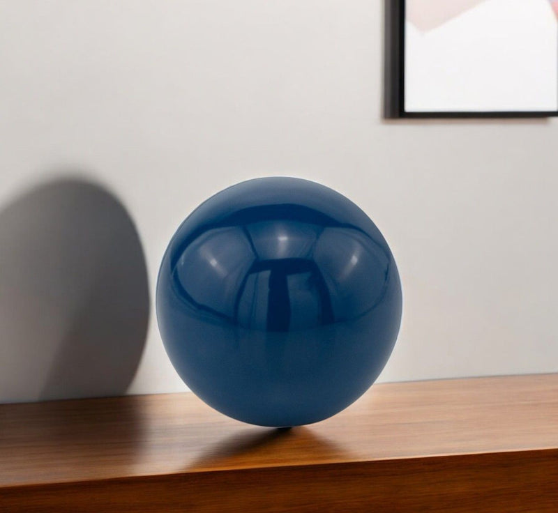 Decorative Orb Tabletop Sculpture (373764) - Blue