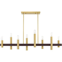 Load image into Gallery viewer, Eight Light Dimmable Chandelier With Shades - Bronze
