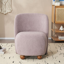 Load image into Gallery viewer, Modern Low Back Accent Upholstered Armless Living Room Chairs, Round Feet
