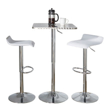 Load image into Gallery viewer, Ale - 3 Piece Bar Set Bistro Square Contemporary Adjustable Oval Footrest
