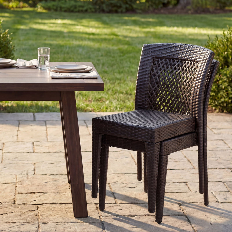 Outdoor Dining Stackable Chairs