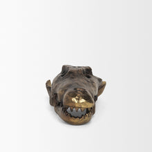 Load image into Gallery viewer, Dinosaur Tabletop Sculpture - Antiqued Brass
