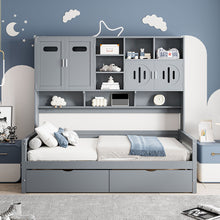 Load image into Gallery viewer, Daybed With All-In-One Cabinet And Shelf
