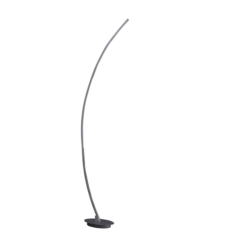 Arc LED Floor Lamp - Silver And Soft White