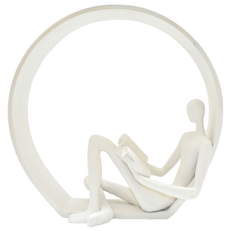 Man Tabletop Sculpture - White
