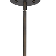 Load image into Gallery viewer, Hanging Light With Pebbled Glass Shade - Antique Bronze
