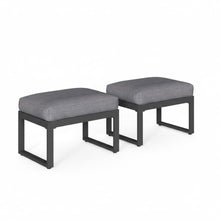 Load image into Gallery viewer, Patio All-Weather Ottomans With Thick Cushions (Set of 2)

