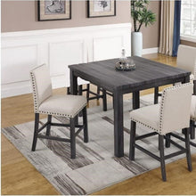 Load image into Gallery viewer, Upholstered Counter Dining Chair, Nailhead Trim (Set of 2) - Natural
