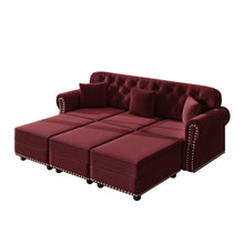 Load image into Gallery viewer, Upholstered Sofa Set With Nailhead Trim And Rolled Armrests, Includes Pillows
