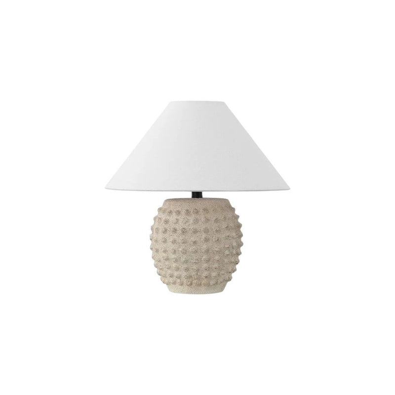 18" Novelty Table Lamps With Empire Shades (Set of 2) - Cream / Clear