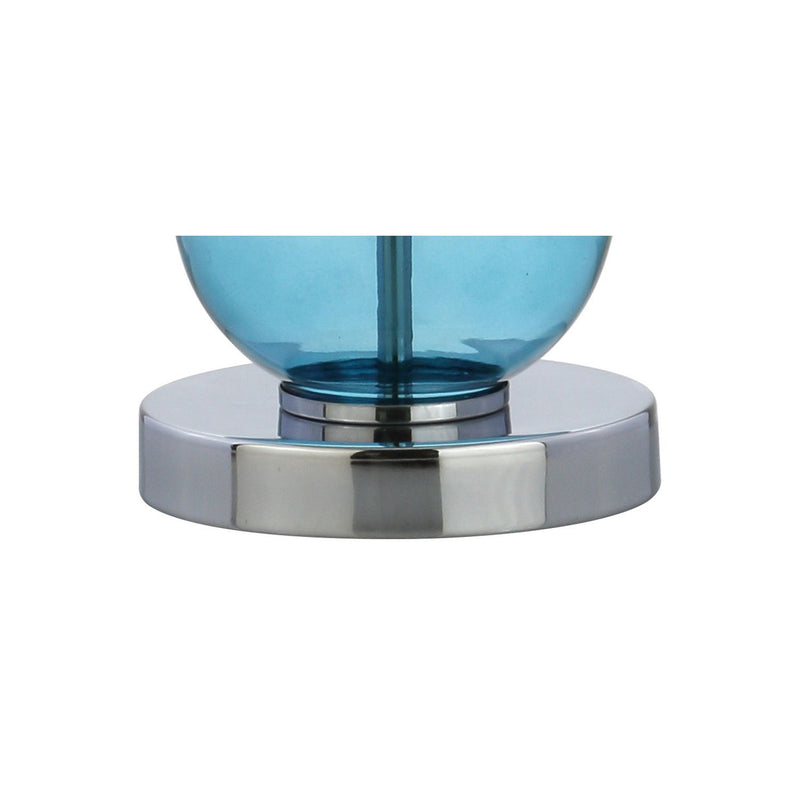 Novelty Table Lamps With Drum Shades (Set of 2) - Sky Blue