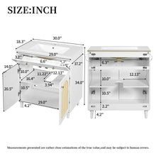 Load image into Gallery viewer, Modern Bathroom Vanity With Sink, Cabinet With Adjustable Shelf
