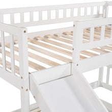 Load image into Gallery viewer, Stairway Twin over Twin Bunk Bed with Two Drawers and Slide, White(OLD SKU :LP000156AAK)
