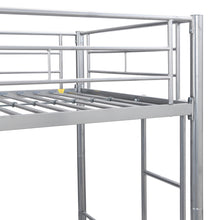 Load image into Gallery viewer, METAL BUNK BED WITH TRUNDLE  SILVER
