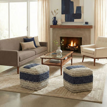 Load image into Gallery viewer, Grady - Handcrafted Square Pouf
