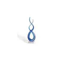 Load image into Gallery viewer, Murano Modern Abstract Tabletop Sculpture (376069) - Clear / Blue
