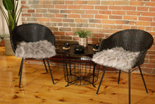 Load image into Gallery viewer, 17" X 17" Faux Fur Solid Color Dining Chair Pads (Set of 2) - Beige
