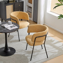Load image into Gallery viewer, Modern Upholstered Arm Dining Chair Set
