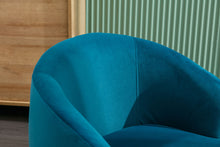 Load image into Gallery viewer, Swivel Accent Armchair Barrel Chair With Powder Coating Metal Ring

