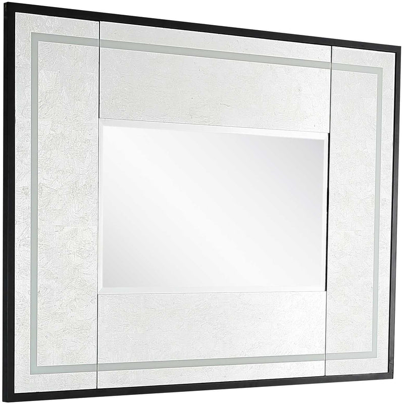 32" Framed Accent Mirror - Silver