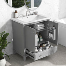 Load image into Gallery viewer, Modern Bathroom Vanity With Sink Combo, Multi Functional Cabinet With Doors And Drawer
