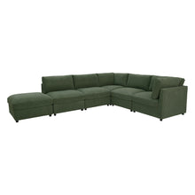 Load image into Gallery viewer, Reversible Modular Sectional &amp; Custom Configuration And Premium Upholstery - Dark Green
