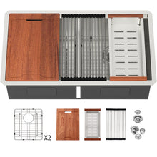 Load image into Gallery viewer, Stainless Steel Undermount Kitchen Sink With Double Bowl
