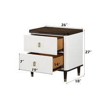 Load image into Gallery viewer, Carena - 5 Piece Bedroom Set (Eastern King Dresser Chest Mirror Nightstand) - Brown / Light Gray / White
