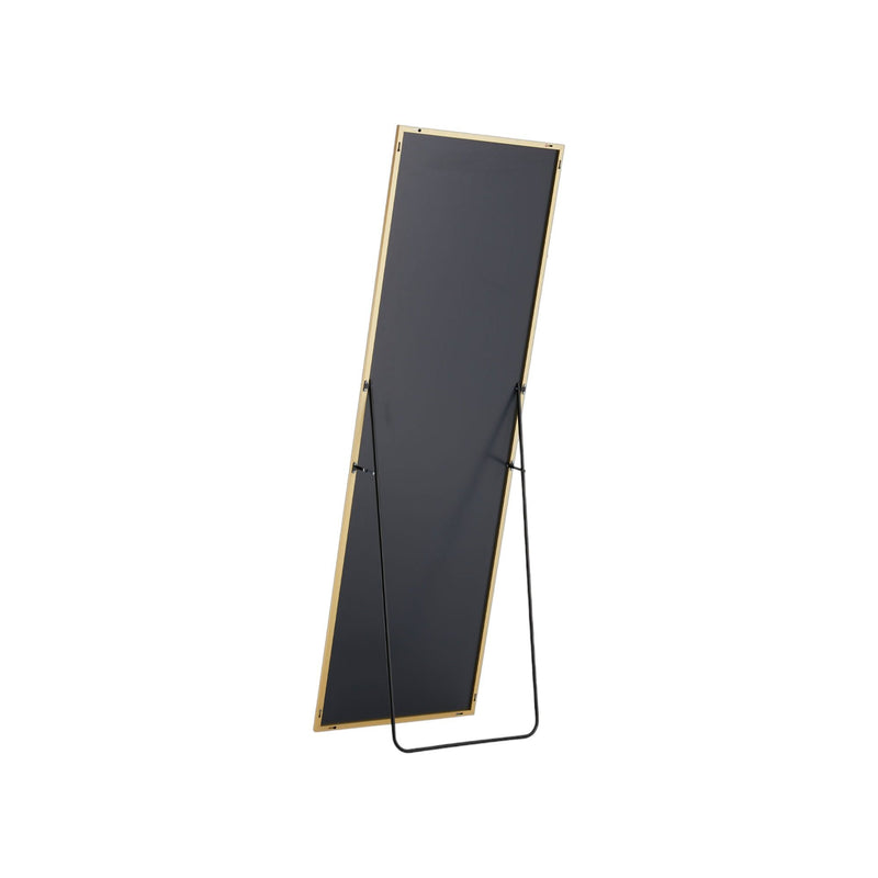 63" Metal Freestanding And Wall Mount Framed Full Length Mirror - Gold