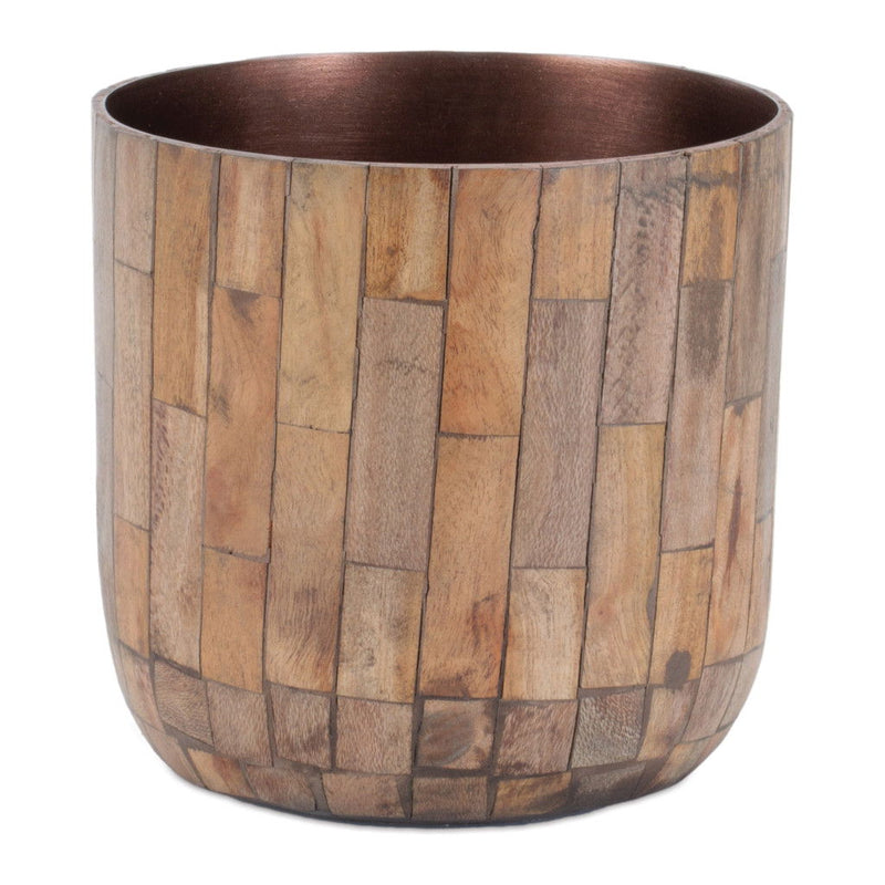 Round Pot Planters (Set of 2) (634286) - Brown