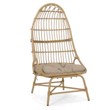 Load image into Gallery viewer, Outdoor Accent Chair With Basket Shape - Light Brown
