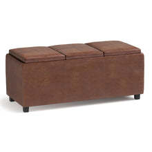 Load image into Gallery viewer, Avalon - Upholstered Storage Ottoman
