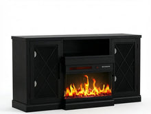 Load image into Gallery viewer, Fireplace TV Stand With Fireplace (734211) - Black
