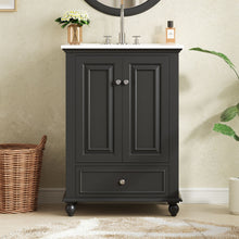 Load image into Gallery viewer, Modern Bathroom Vanity With Sink, Cabinet With Drawer And Dividers, Rectangular Storage Unit
