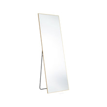 Load image into Gallery viewer, 63" Metal Freestanding And Wall Mount Framed Full Length Mirror - Gold
