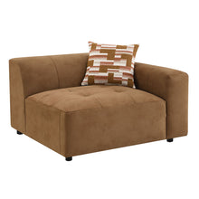 Load image into Gallery viewer, Zoey - Modular - LF Arm Chair With Pillow - Chocolate Suede
