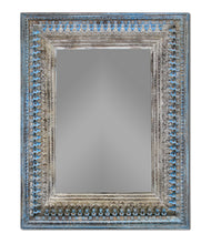 Load image into Gallery viewer, 50" Solid Framed Accent Mirror - Blue / Silver
