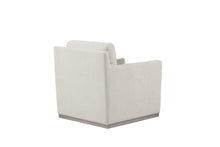 Load image into Gallery viewer, 30" Contemporary Fabric Swivel Club Chair And Toss Pillow - Cream
