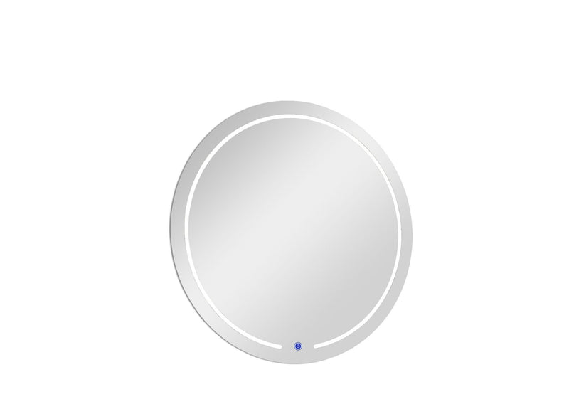 Round Lighted Frameless Bathroom Vanity Mirror - Clear