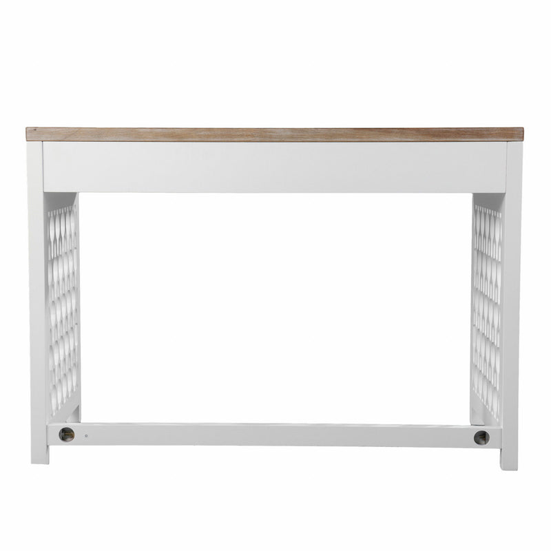 Writing Desk With Three Drawers - Natural / White