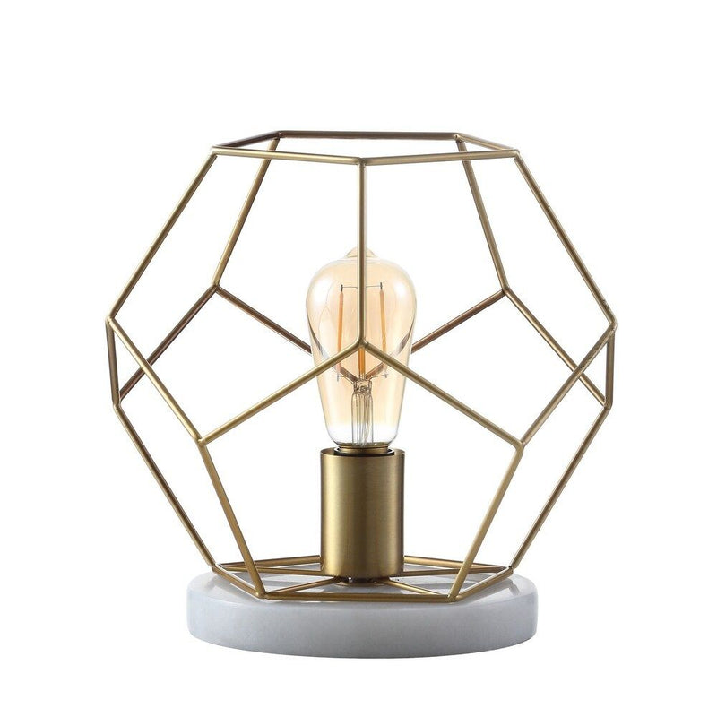 Geometric Table Lamp - Brass
