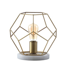 Load image into Gallery viewer, Geometric Table Lamp - Brass
